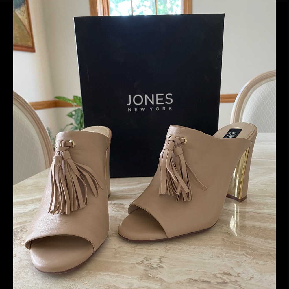 Jones New York Jaymee Napa Leather slides size 7M